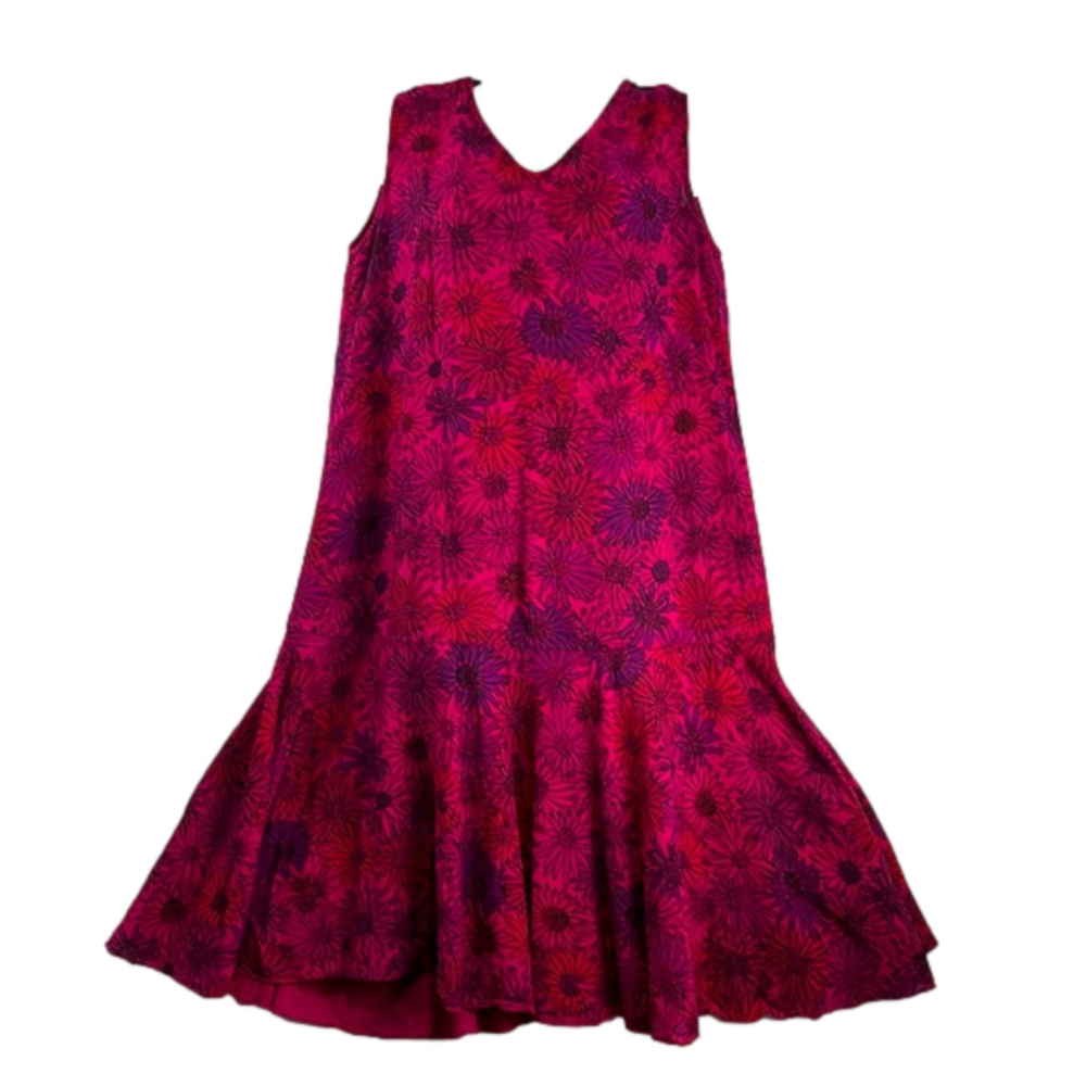 CMC Pink Floral Sleeveless Summer Dress